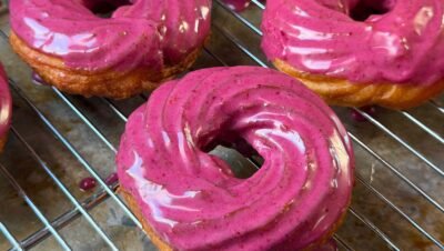 Crullers de Limão com Mirtilo