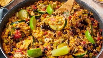 Frango e Abobrinha à Tex-Mex