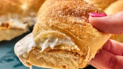 Rolos de Fluffernutter Pegajosos e Deliciosos