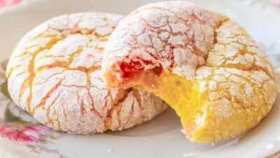 Biscoitos de Limão com Morango