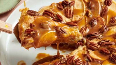 Pizza de Pralinê de Maçã
