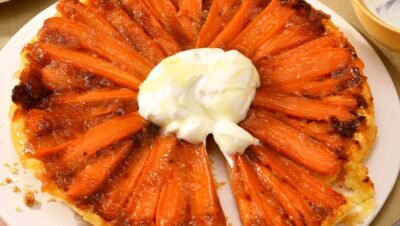 Tarte Tatin de Cenoura Caramelizada